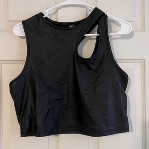 Pleather shein tank top